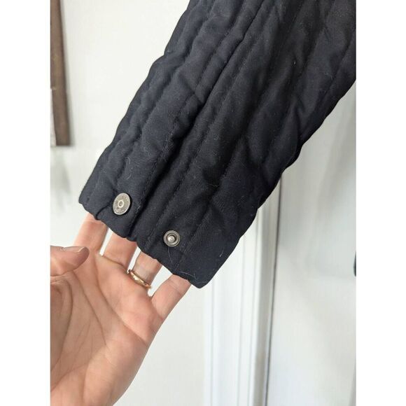 Lauren Ralph Lauren Quilted Jacket women's size Large‎ black faux fur leopard - Picture 7 of 7